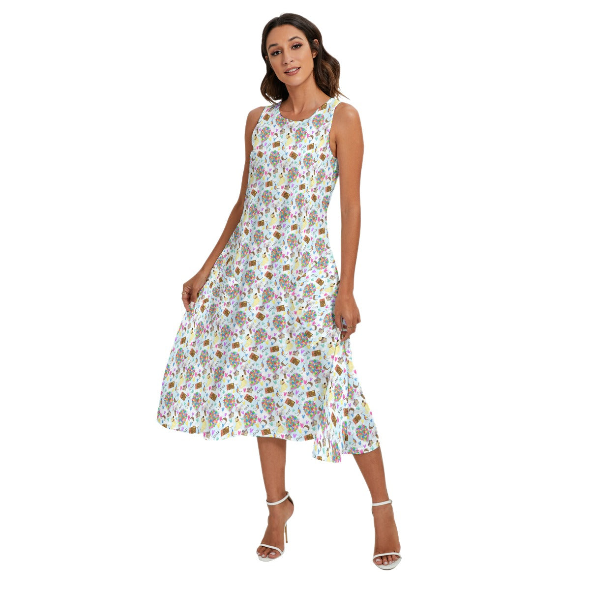 Up Adventure Icons - Women’s Diagonal Pocket Midi Dress
