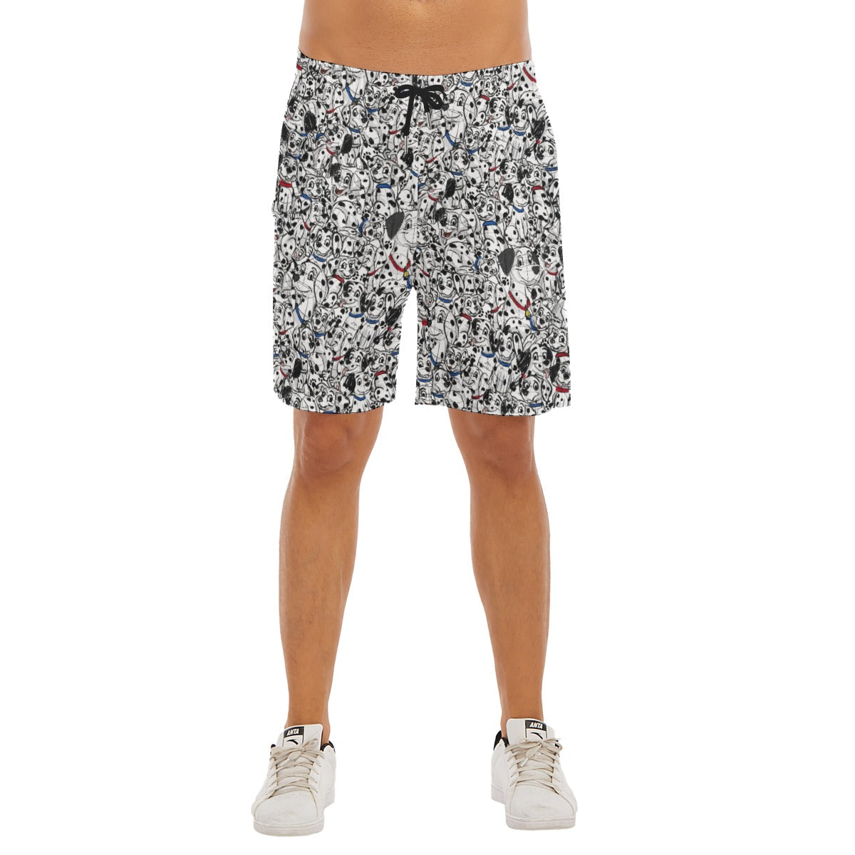 Sketchy Spotted Puppies - Men’s Pocket Beach Shorts