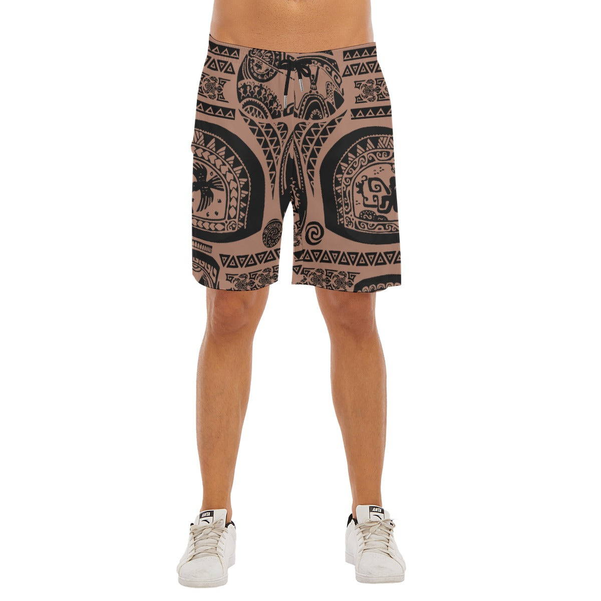 Polynesian Tattoo Motifs - Men’s Pocket Beach Shorts