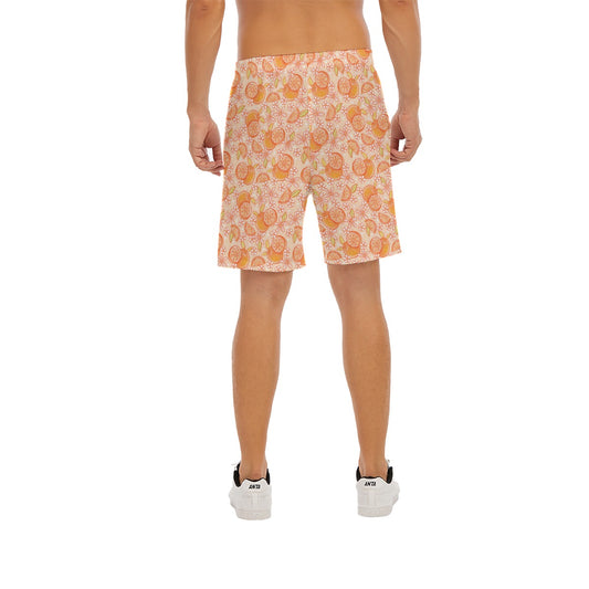 Summer Fruits - Oranges - Men’s Pocket Beach Shorts
