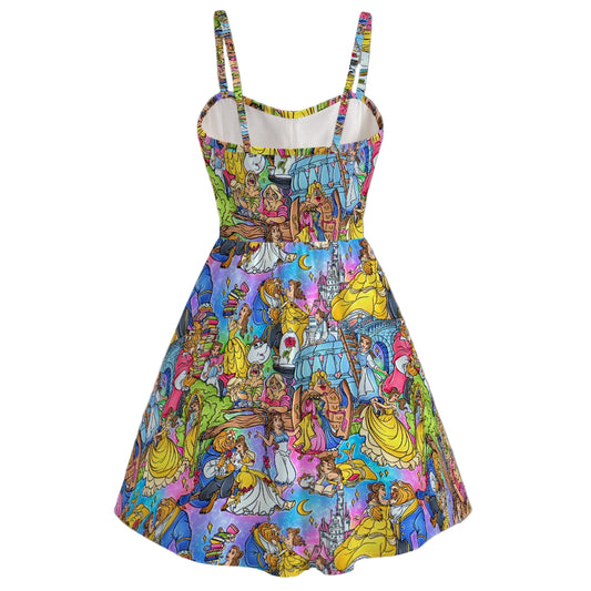 Enchanted Tale Storybook Scenes - Women's Sweetheart Cami Dress