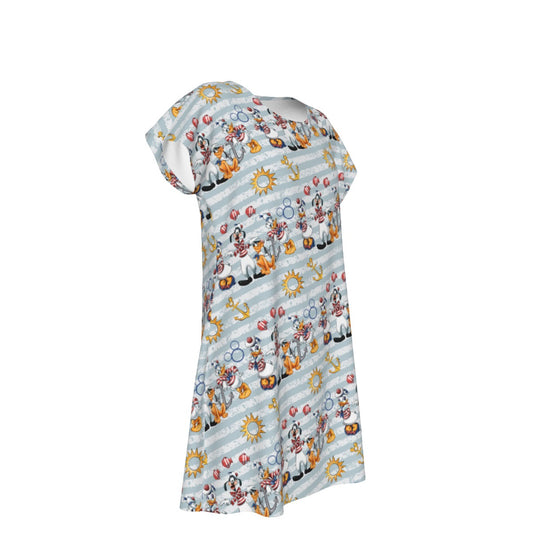 Set Sail with the Crew - Women's T-Shirt Dress