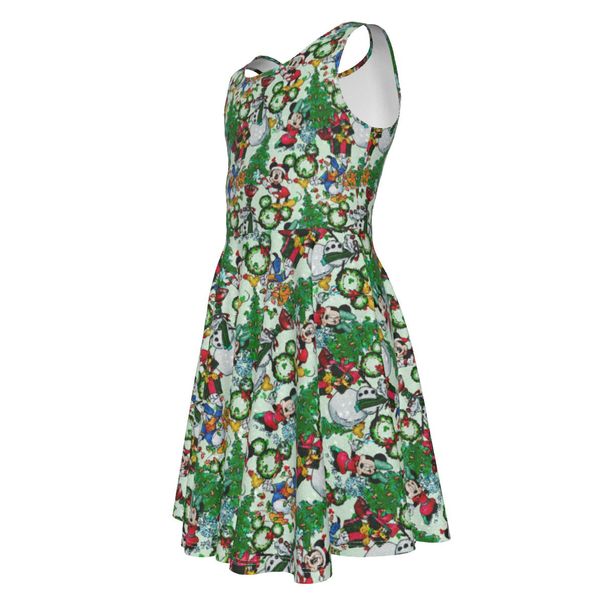 Mouse Friends Christmas Decorationsions - Kid's Sleeveless Skater Dress