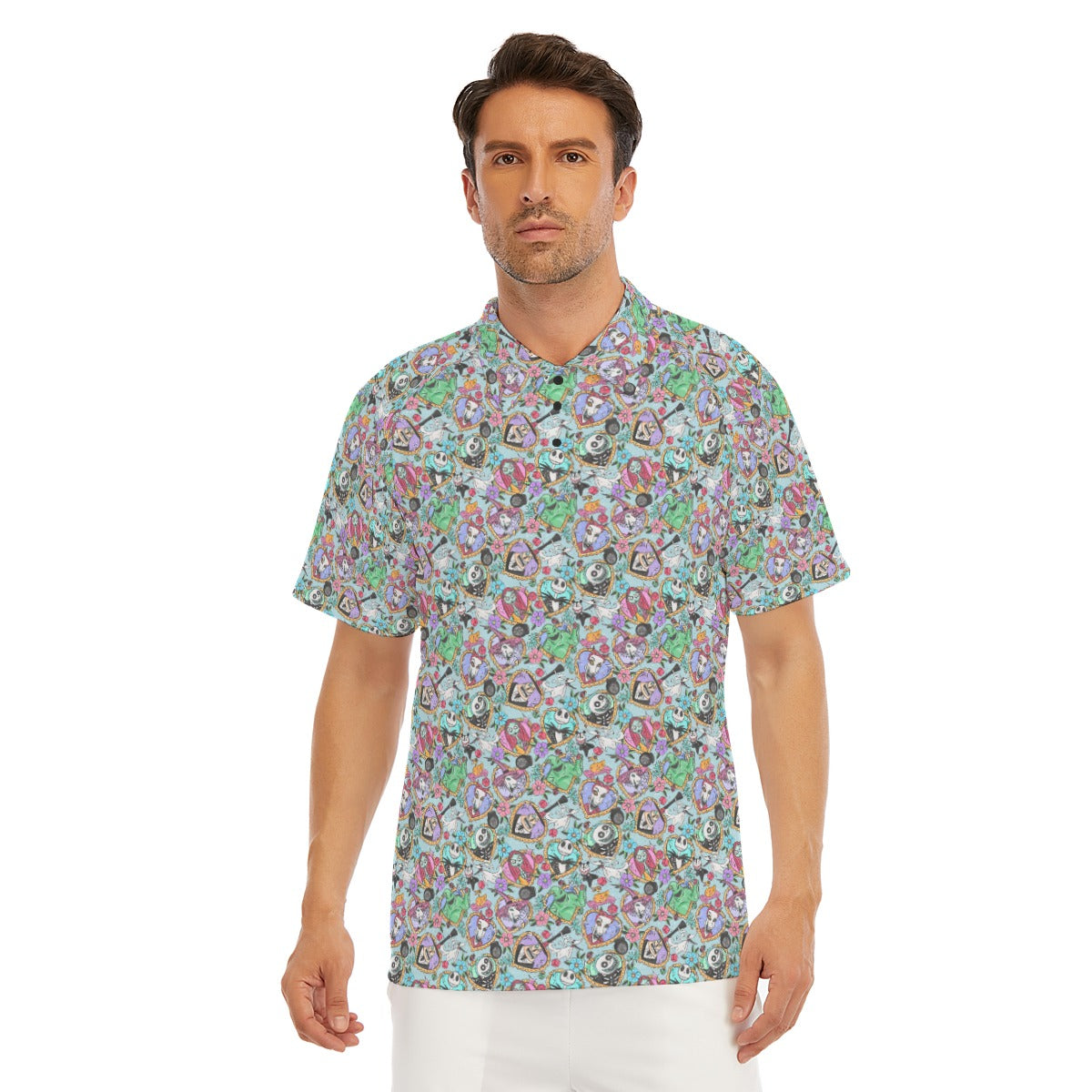 Tattoo Hearts Spooky Crew - Men's Polo Shirt