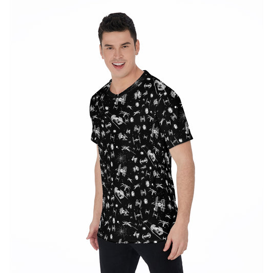 Epic Space Battle Ships - Men's Short Sleeve T-Shirt