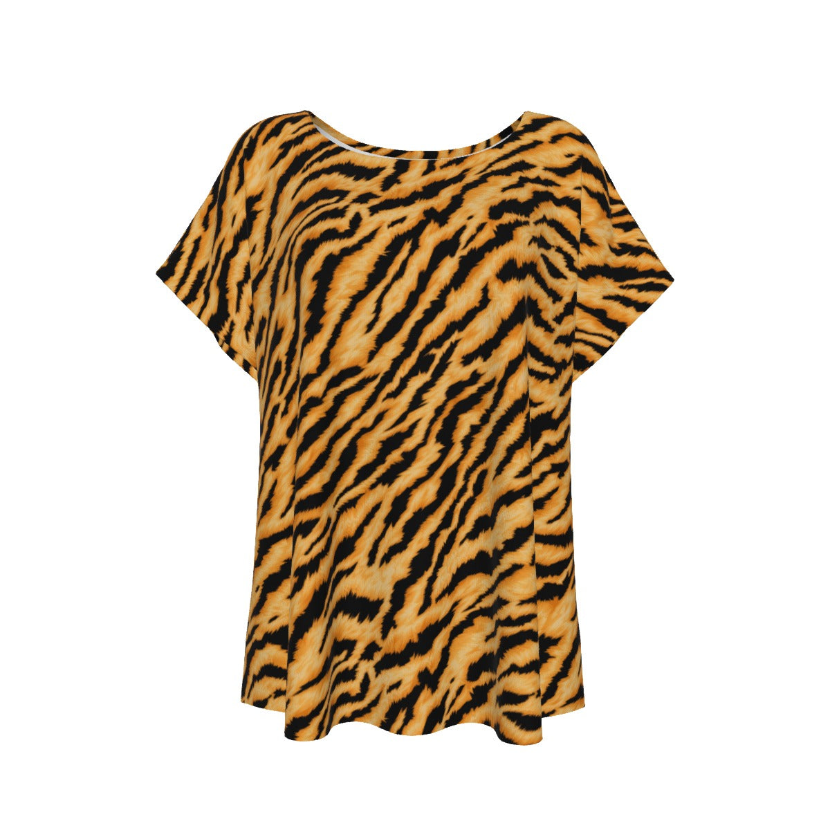 Animal Print - Tiger - Women’s Relaxed Fit Scoop Tee