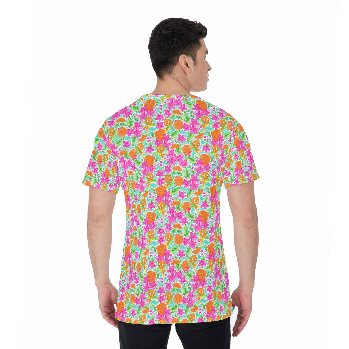 Tropical Citrus Bloom - Men's Short Sleeve T-Shirt