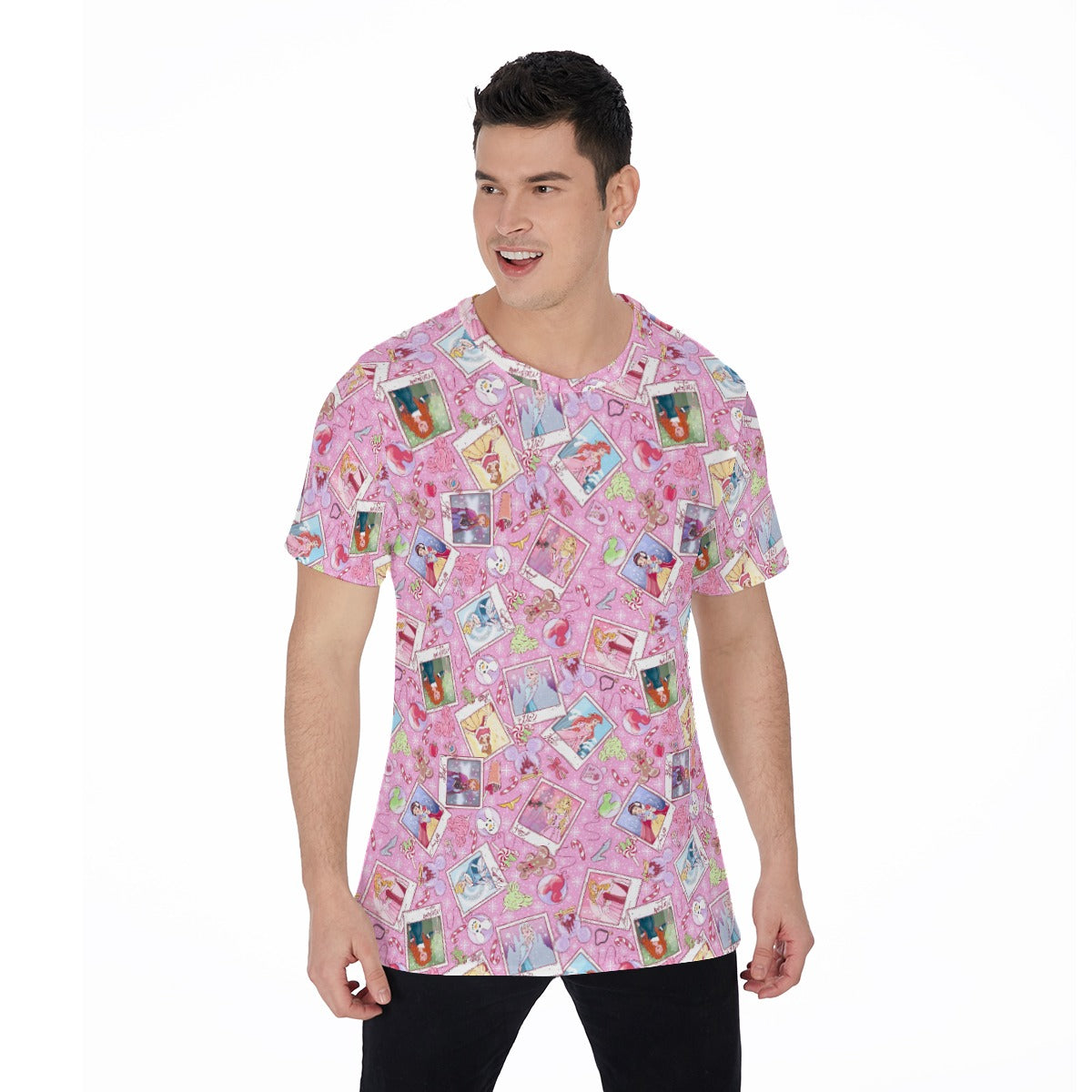 Holiday Winter Princess Christmas Snapshots - Men's Short Sleeve T-Shirt