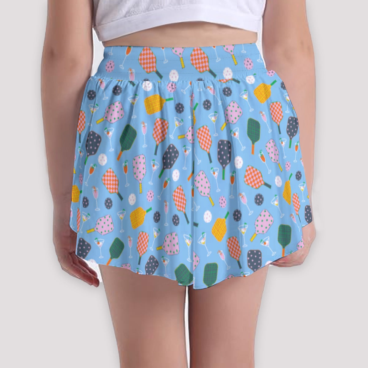 Pickleball and Cocktails - Girls’ Flowy Pocket Shorts