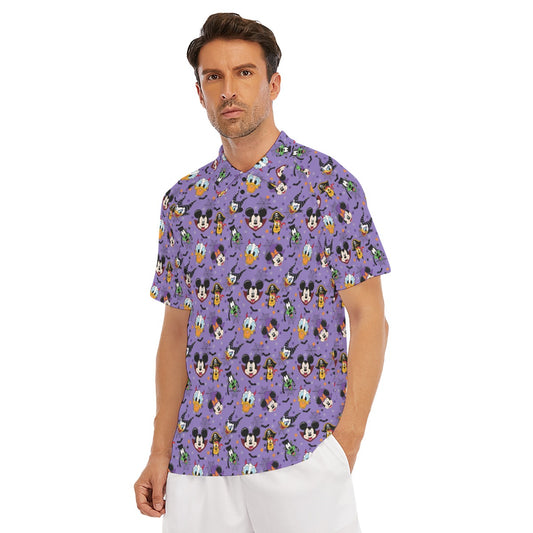 Halloween Friends in Costume - Men's Polo Shirt
