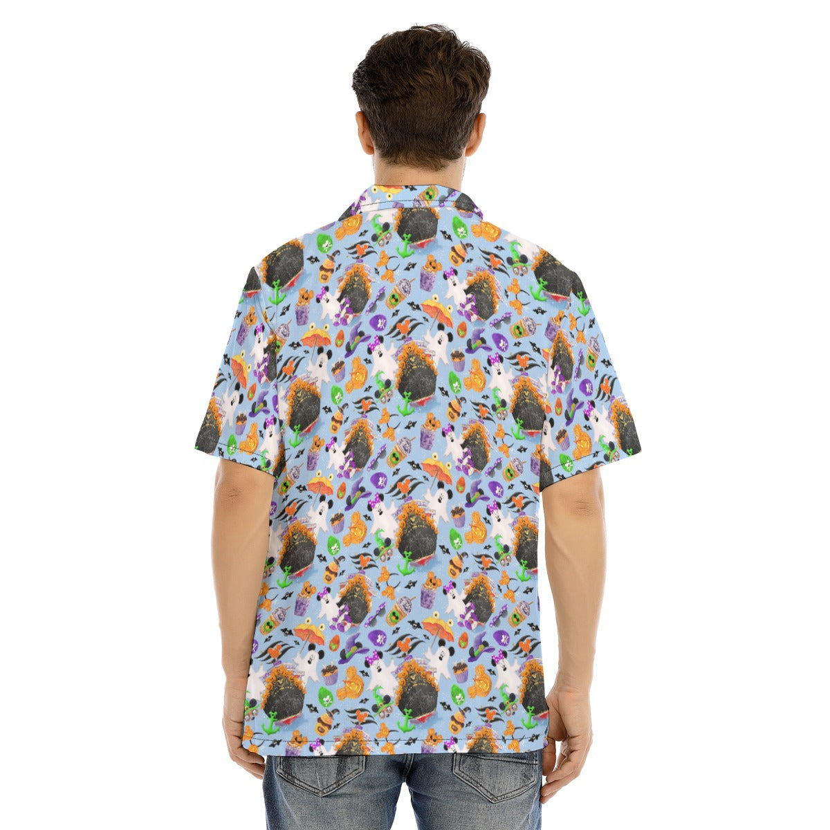Halloween On The High Seas - Men's Hawaiian Button Up Shirt