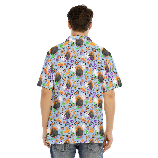 Halloween On The High Seas - Men's Hawaiian Button Up Shirt