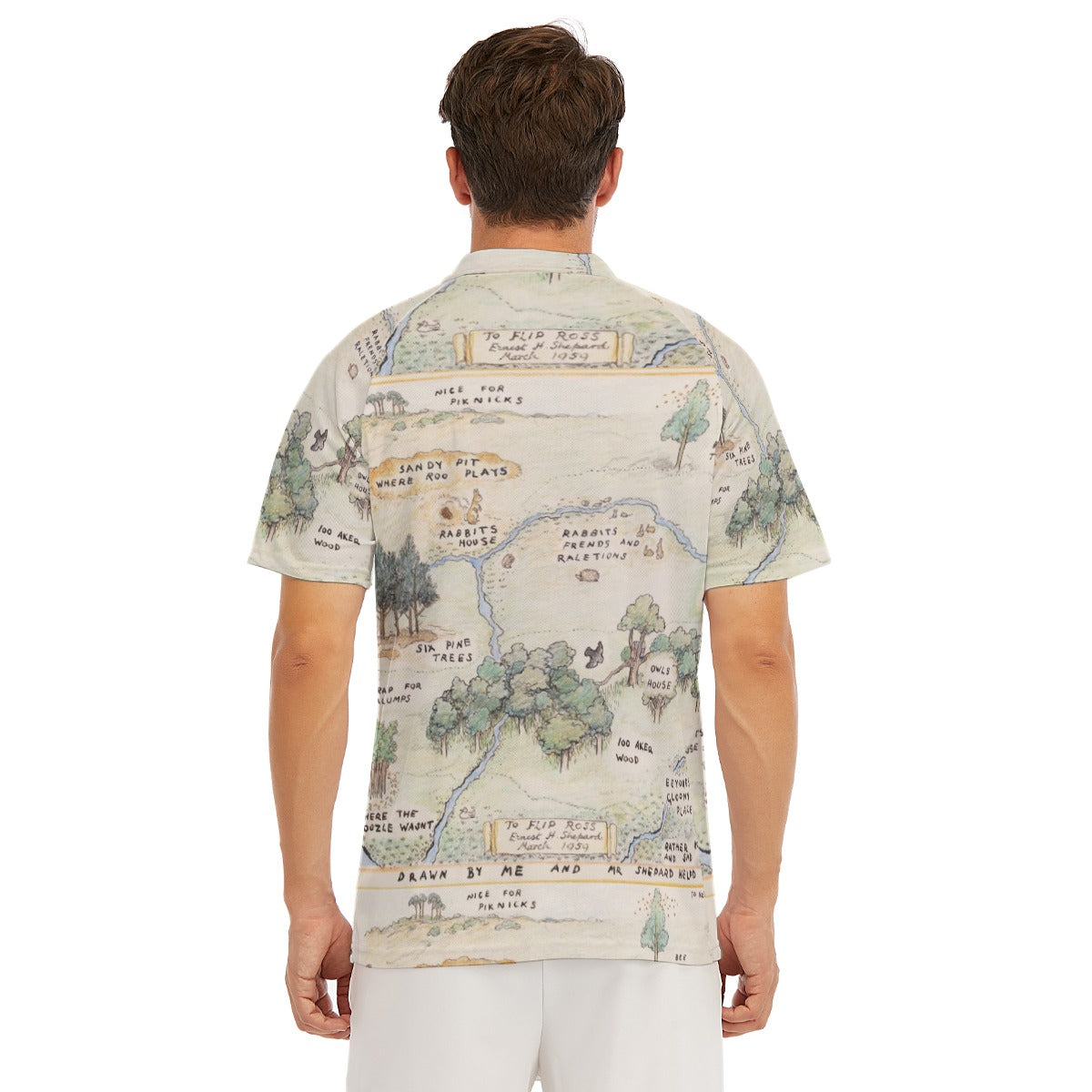 Hundred Acre Map - Men's Polo Shirt