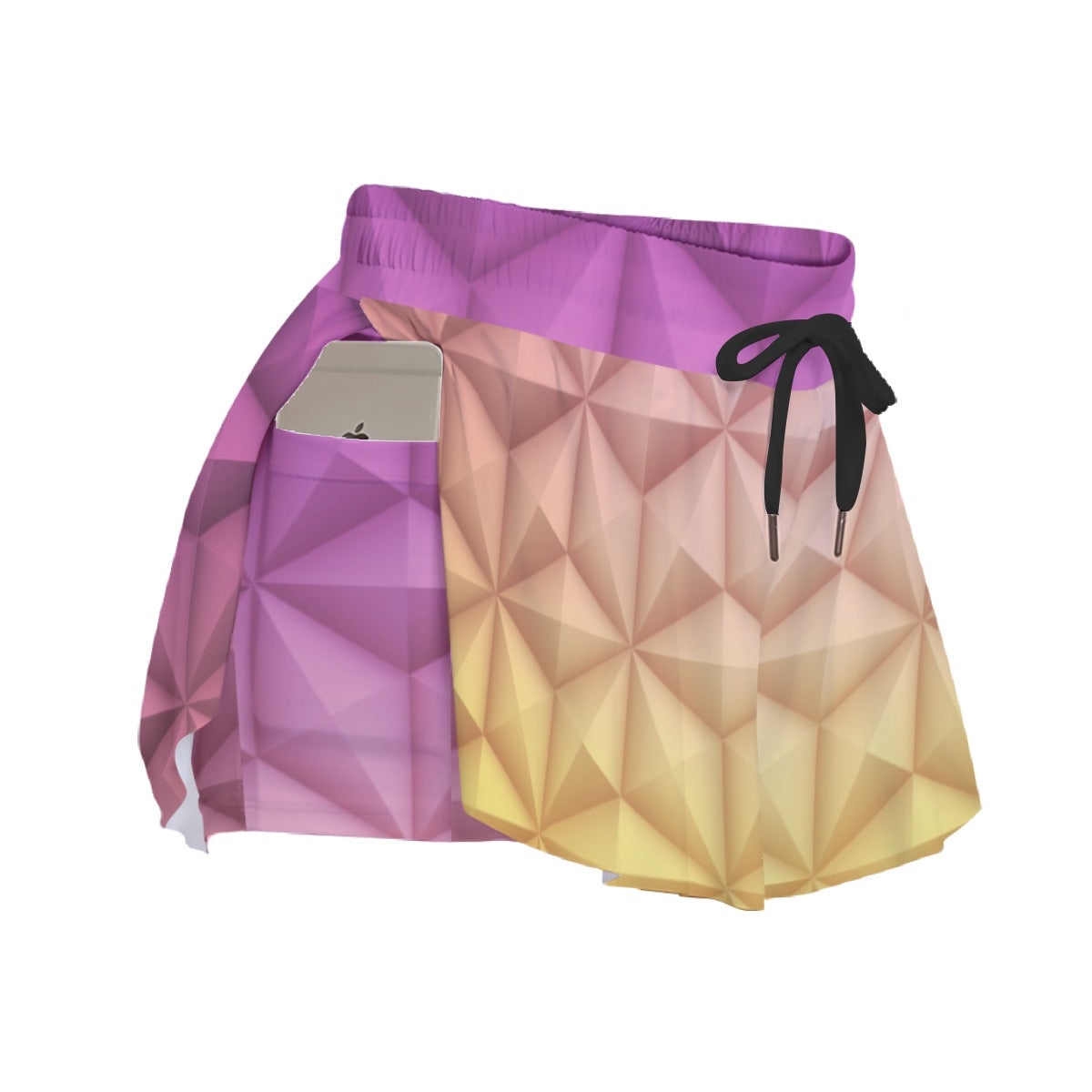 Geometric Spaceship Sphere - Women's Flowy Pocket Shorts