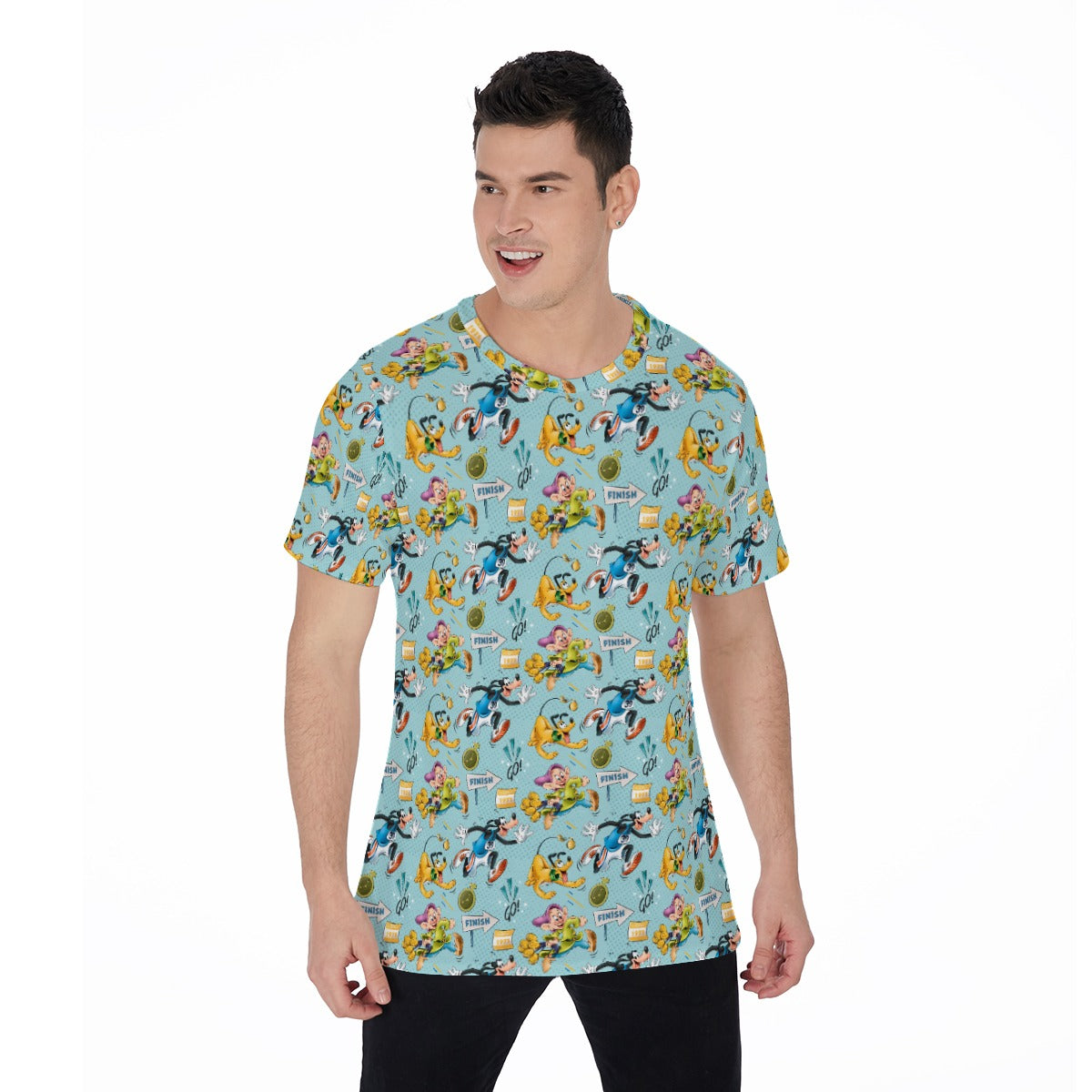 Cheerful Race Day Dashers - Men's Short Sleeve T-Shirt