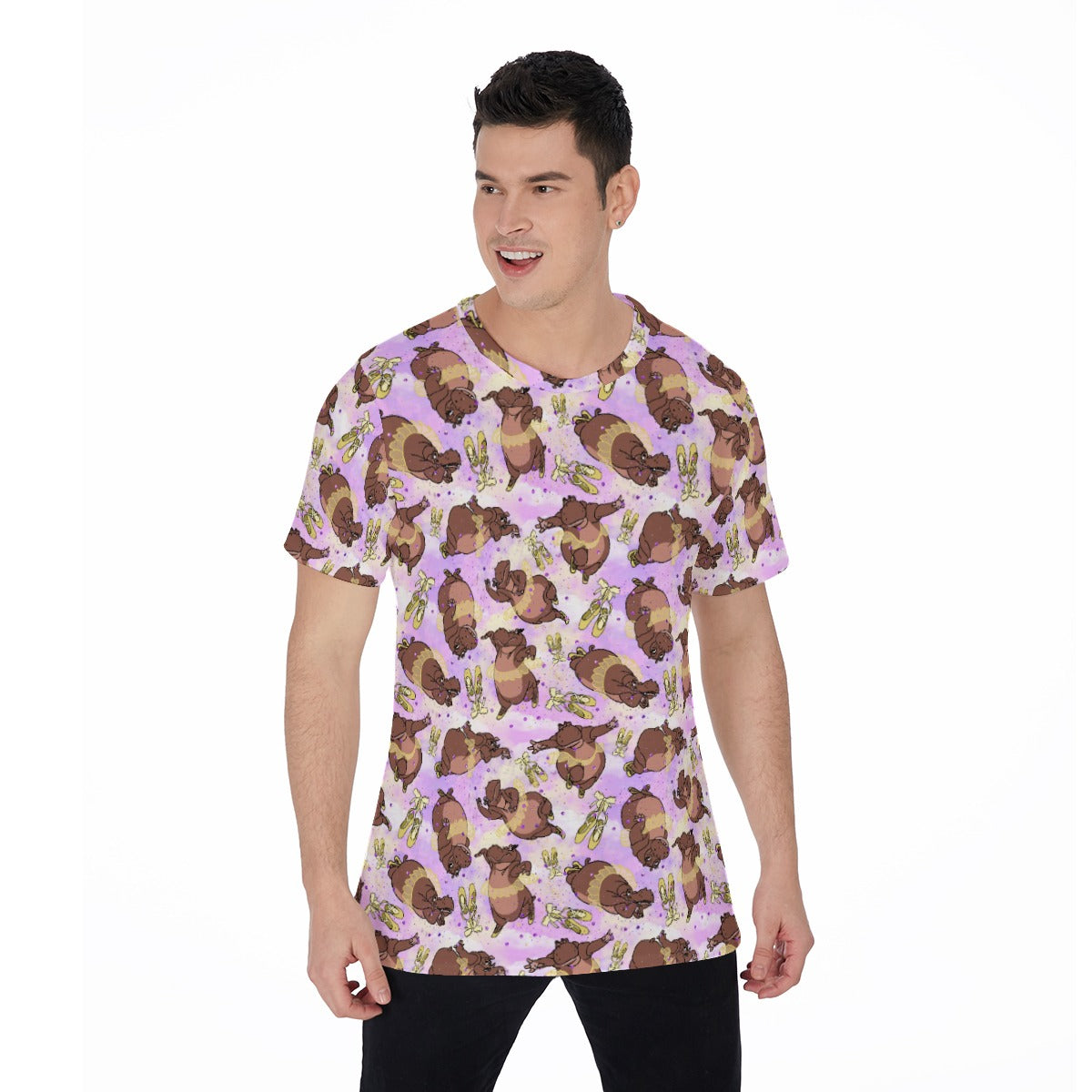 Ballerina Hippos - Men's Short Sleeve T-Shirt