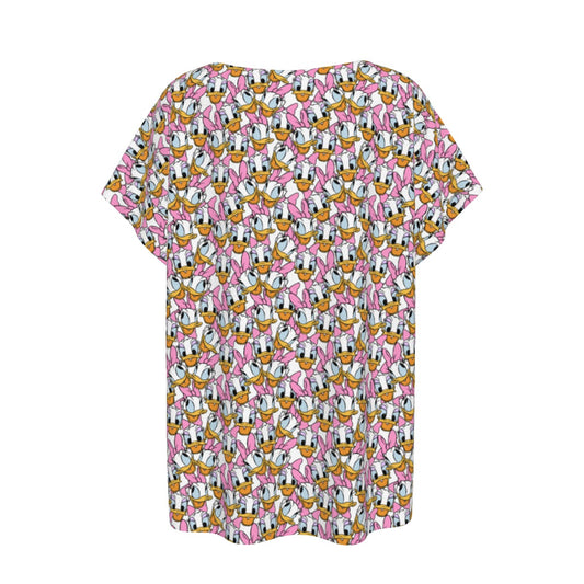 Many Faces of Sassy Duck - Women’s Relaxed Fit Scoop Tee