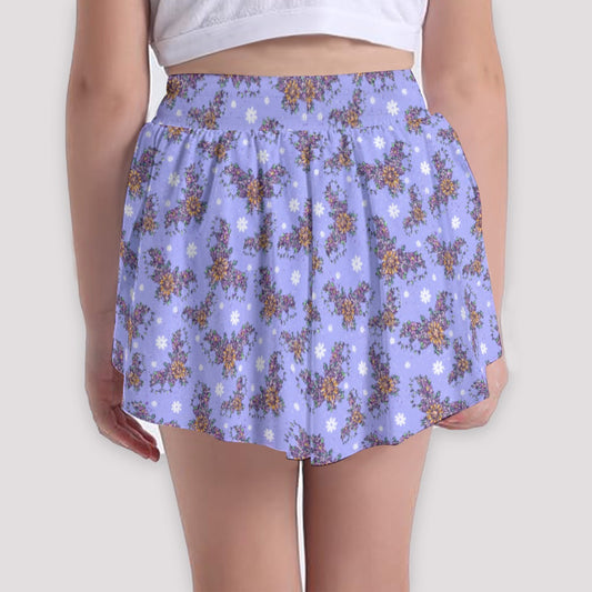 Blooming Bats - Girls’ Flowy Pocket Shorts