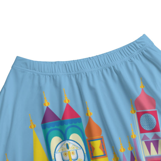 Whimsical World Facade - Women’s Pocket Midi Skirt