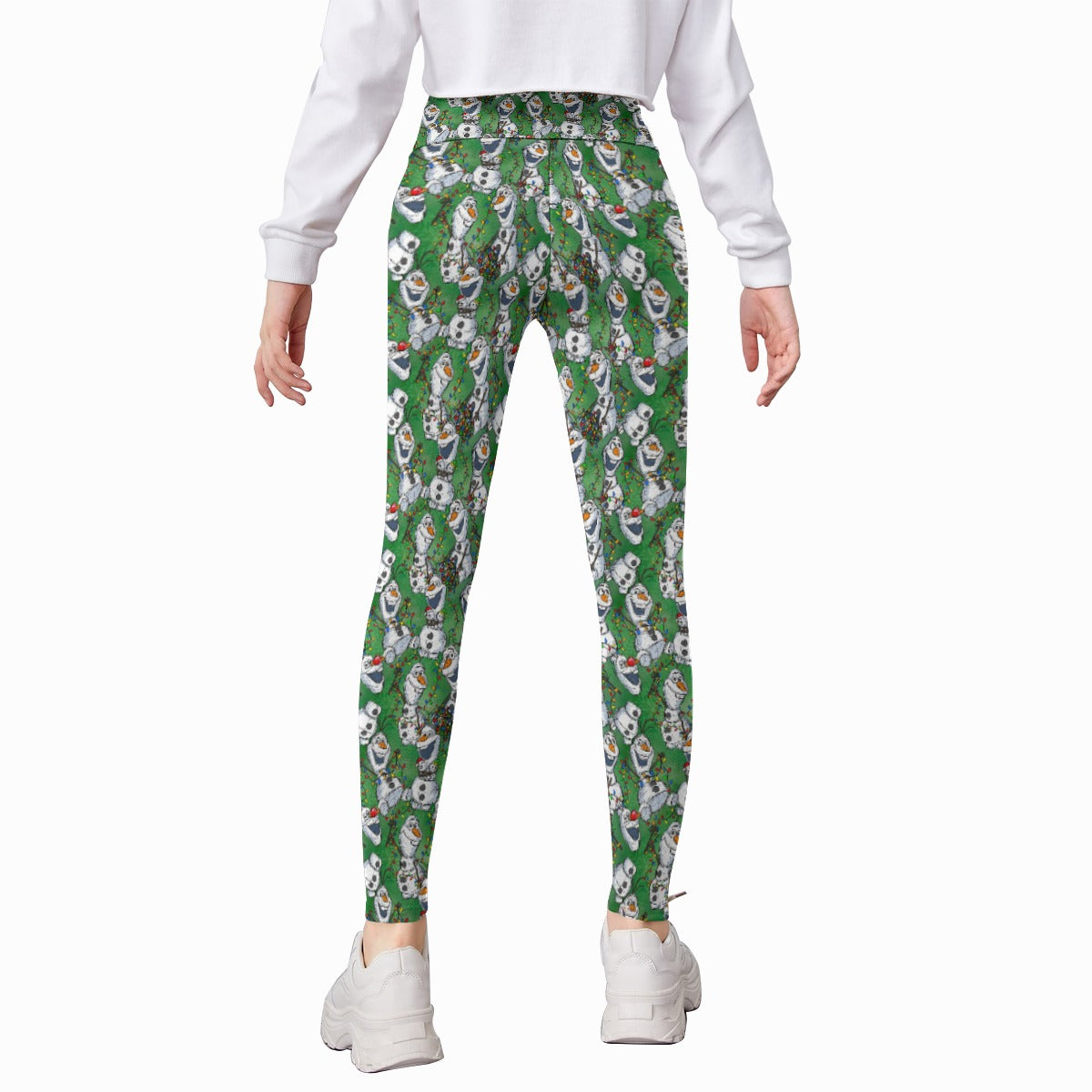 Sketched Snowman Christmas - Kid's Leggings