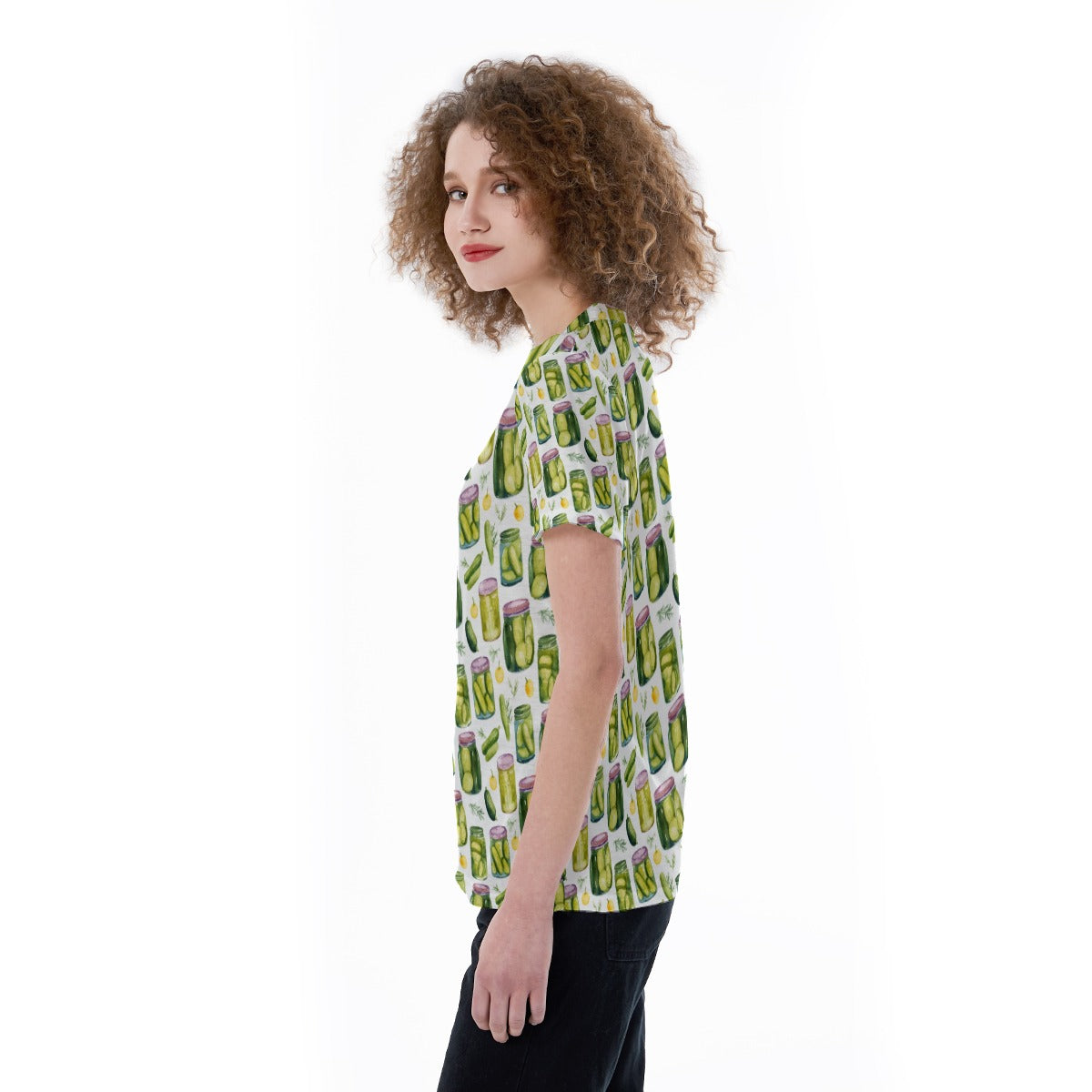 Perfect Pickle Jars - Women's Short Sleeve V-Neck T-Shirt