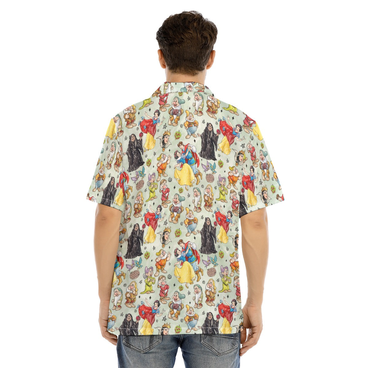 Fairest Crew Sketch - Men's Hawaiian Button Up Shirt