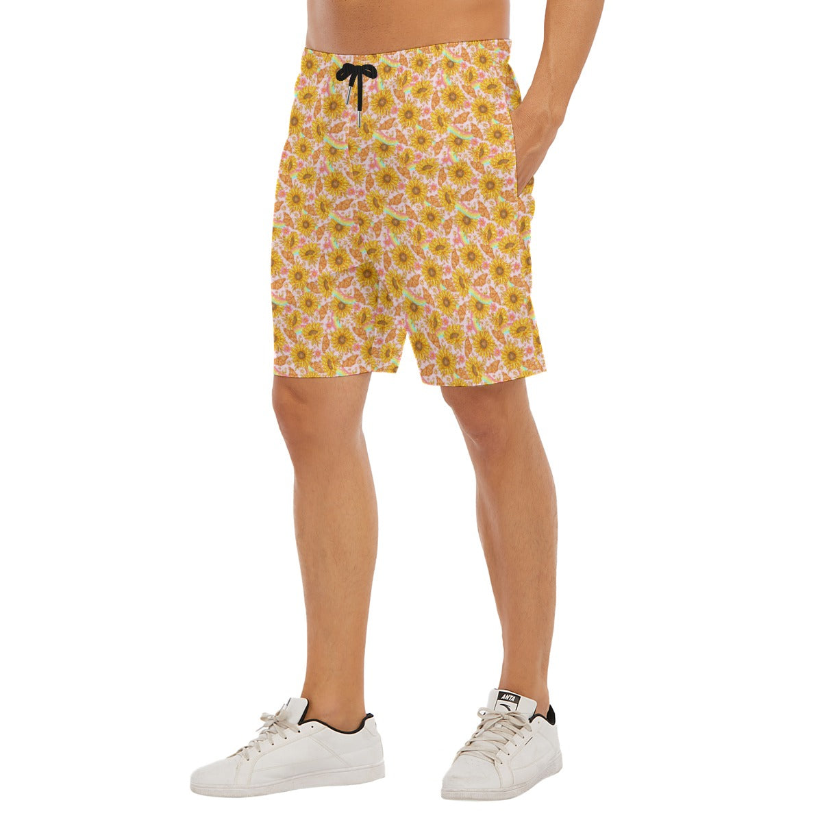 Sunflower Dreams - Men’s Pocket Beach Shorts
