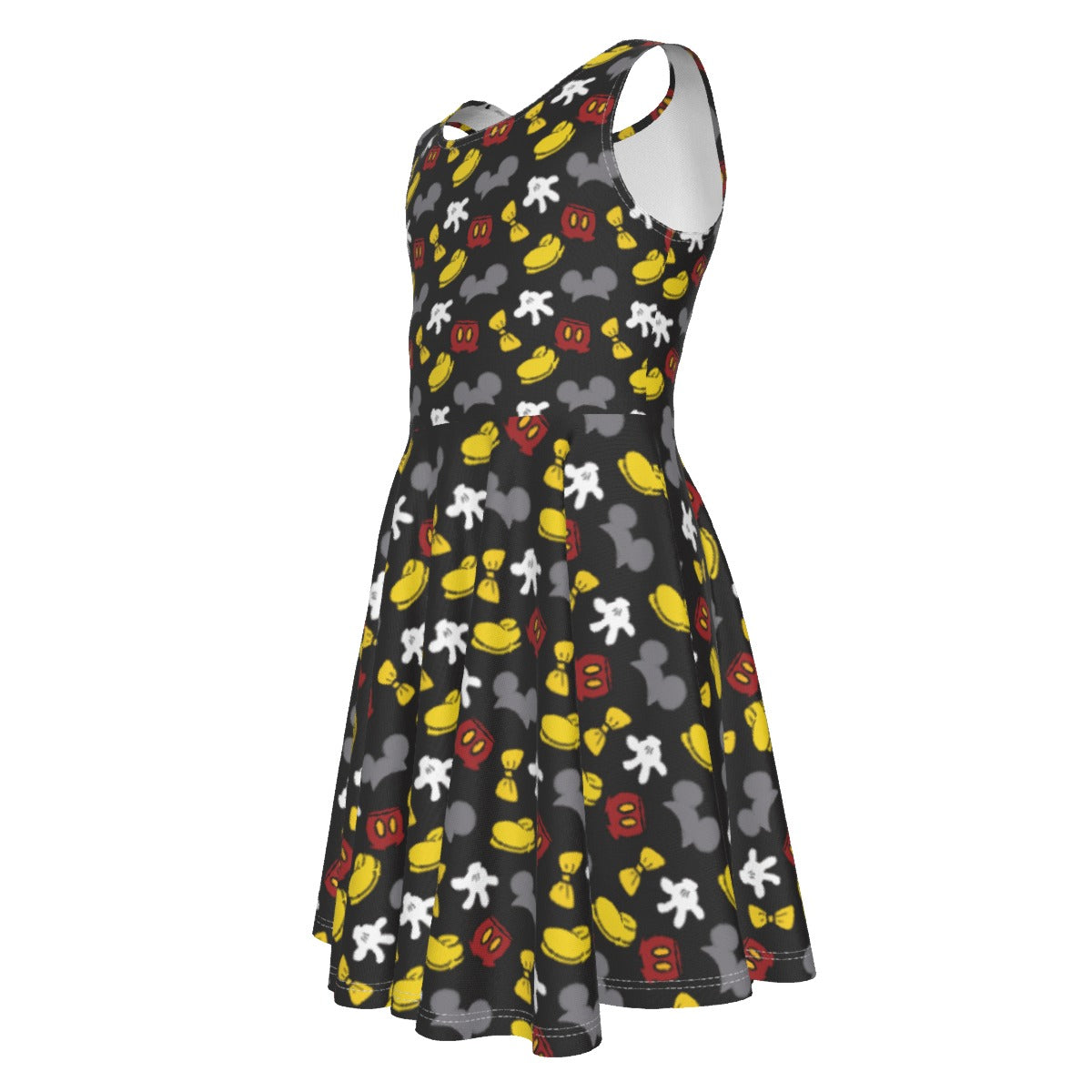 Classic Mouse Style - Kid's Sleeveless Skater Dress