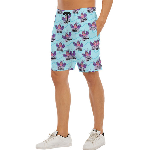 Shiny Deep-Sea Villain - Men’s Pocket Beach Shorts