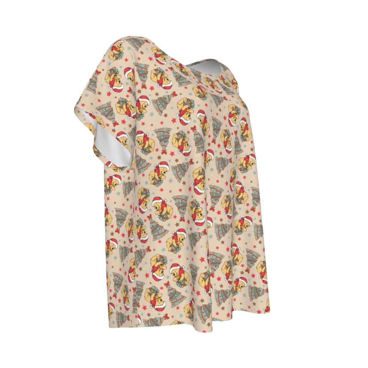 Cozy Bear Holiday Cheer - Women’s Relaxed Fit Scoop Tee
