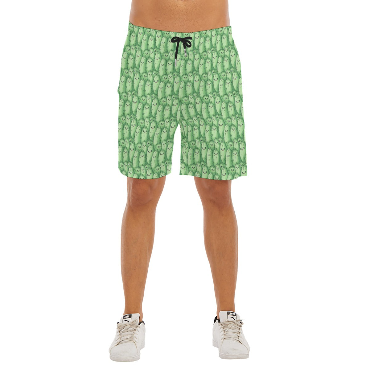 Kawaii Pickle Party - Men’s Pocket Beach Shorts