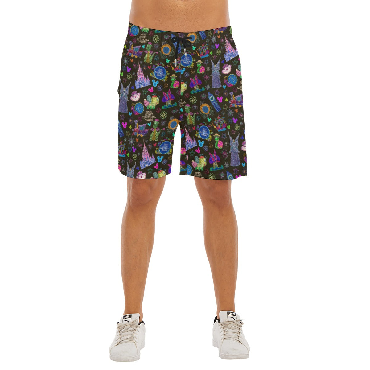 Main Street Neon Parade - Men’s Pocket Beach Shorts