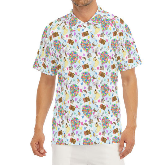 Up Adventure Icons - Men's Polo Shirt