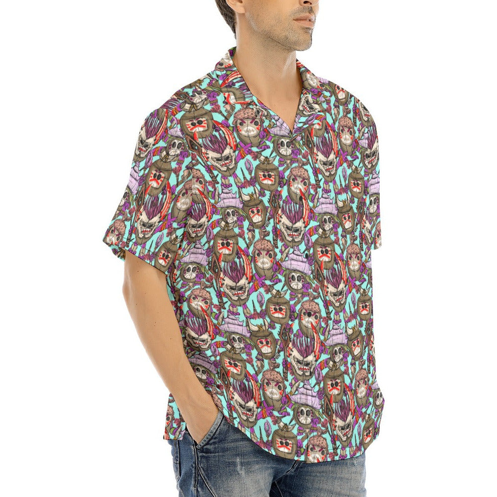 Island Coconut Pirates - Men's Hawaiian Button Up Shirt