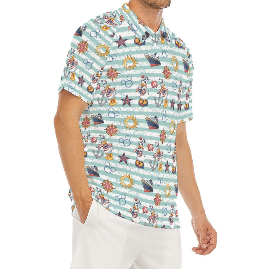 Sailor Duo on Deck - Men's Polo Shirt