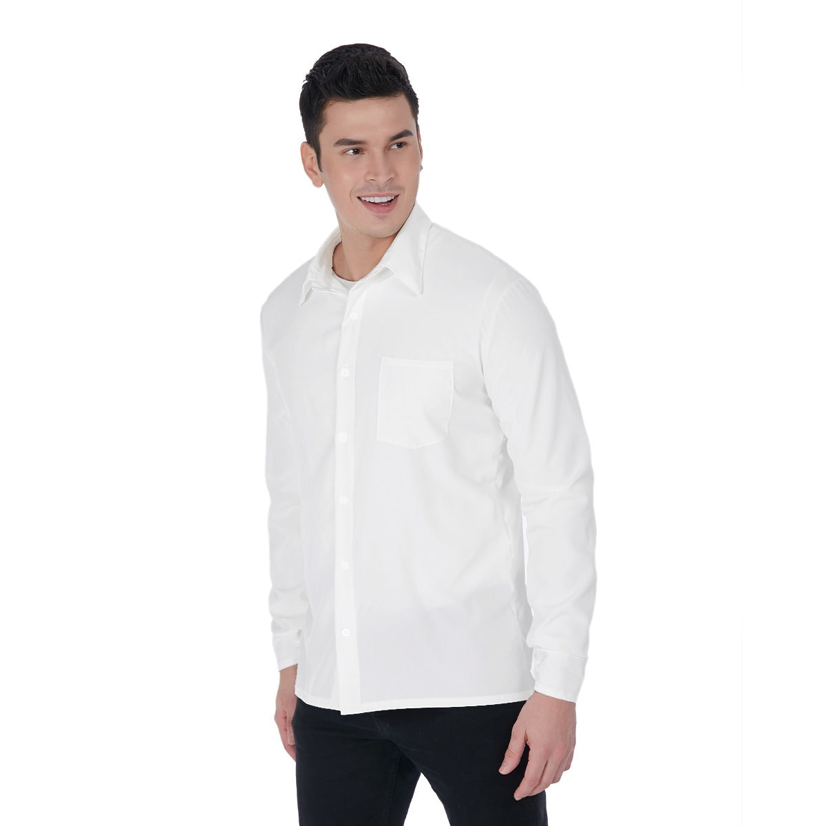 Pick Any Print from our Shop - Men's Long Sleeve Button Up Shirt