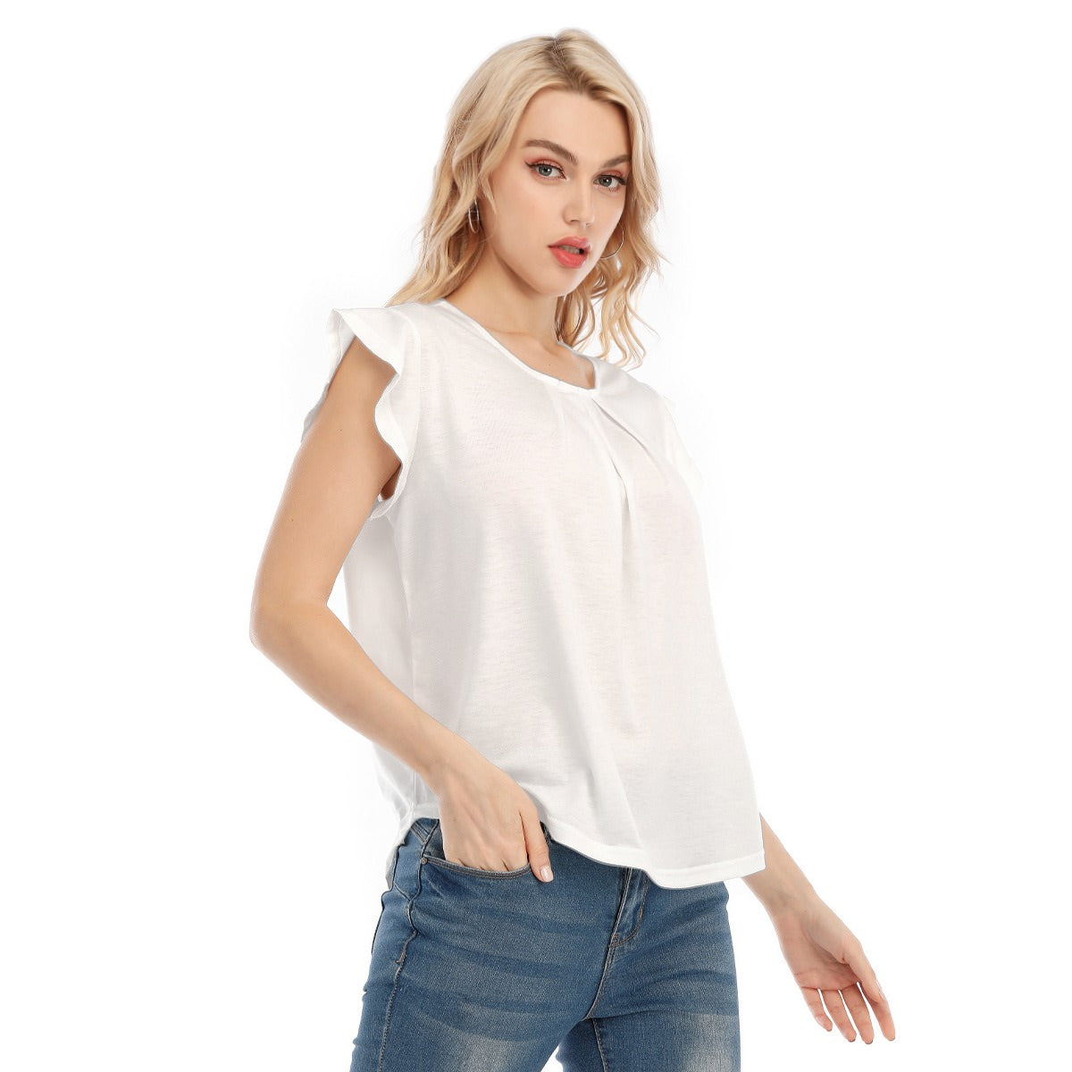 Pick Any Print from our Shop - Women’s Flutter Sleeve Top