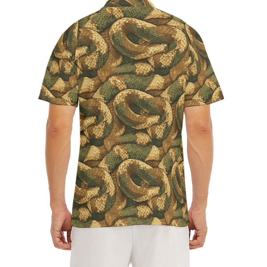 Animal Print - Snake - Men's Polo Shirt