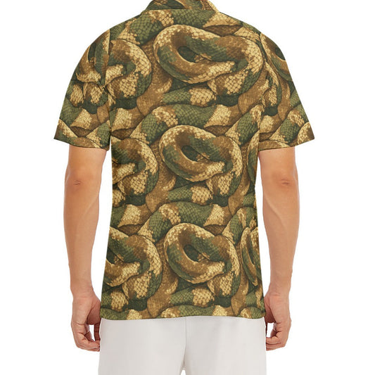 Animal Print - Snake - Men's Polo Shirt