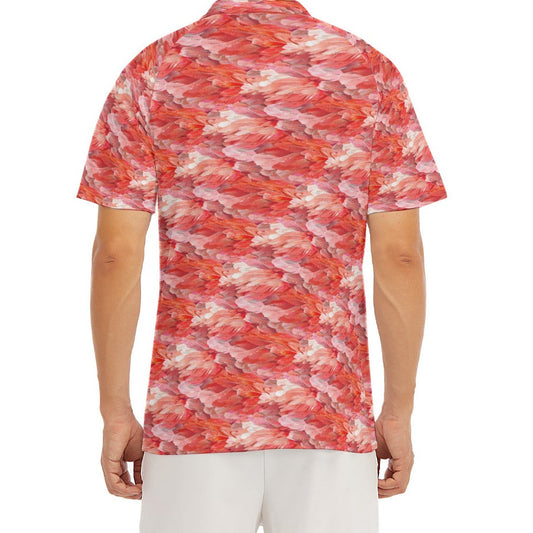 Animal Print - Flamingo - Men's Polo Shirt