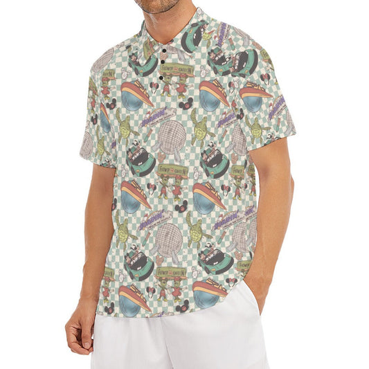 Hand Drawn EC - Men's Polo Shirt