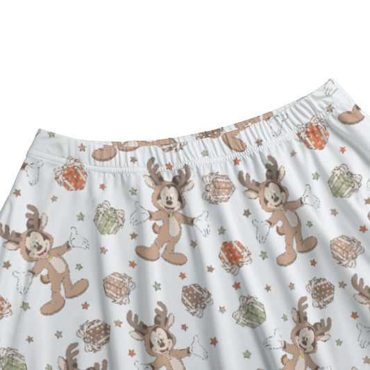 Reindeer Onesie Cheer - Women's Pocket Midi Skirt