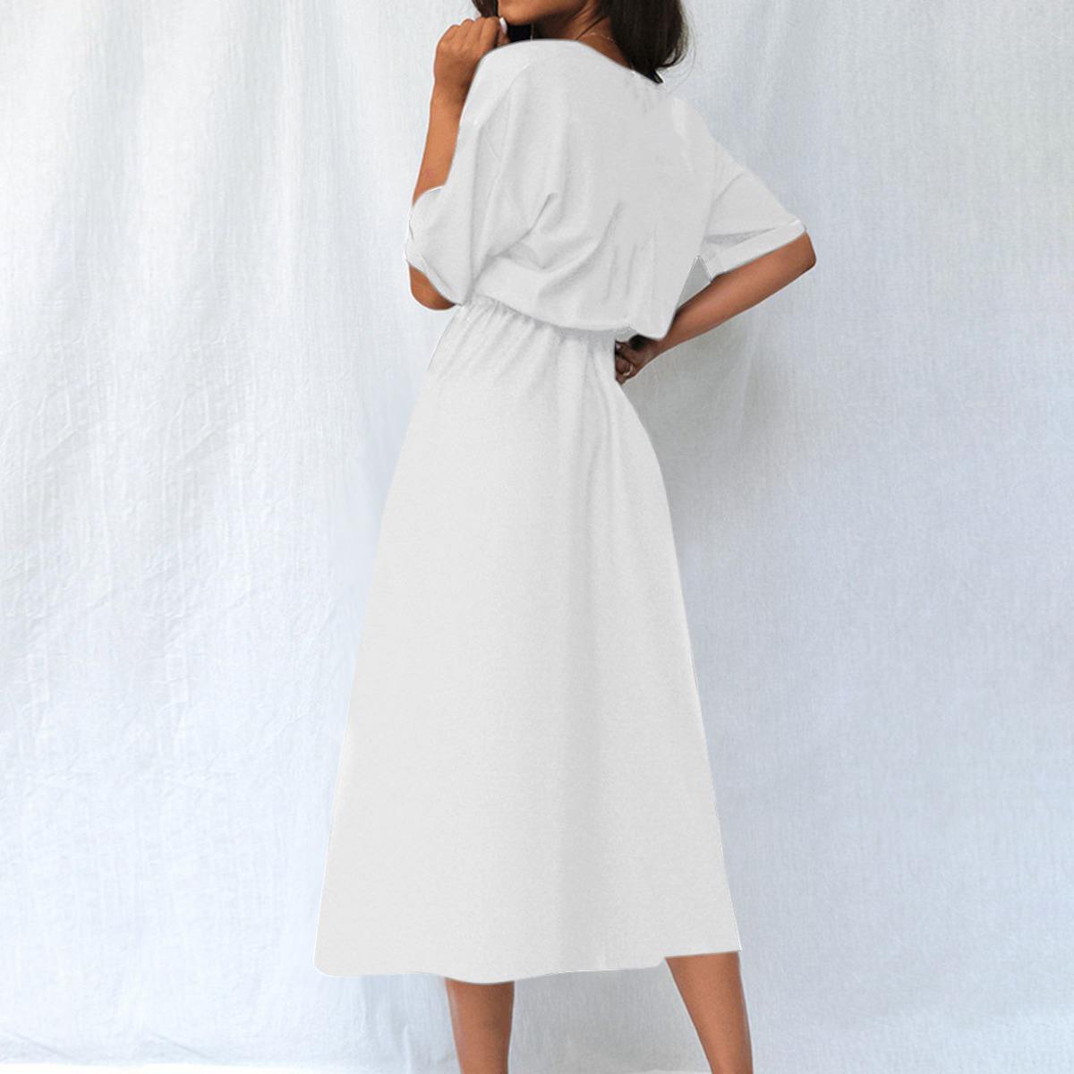 Pick Any Print from our Shop - Women’s Elastic Waist Pocket Midi Dress