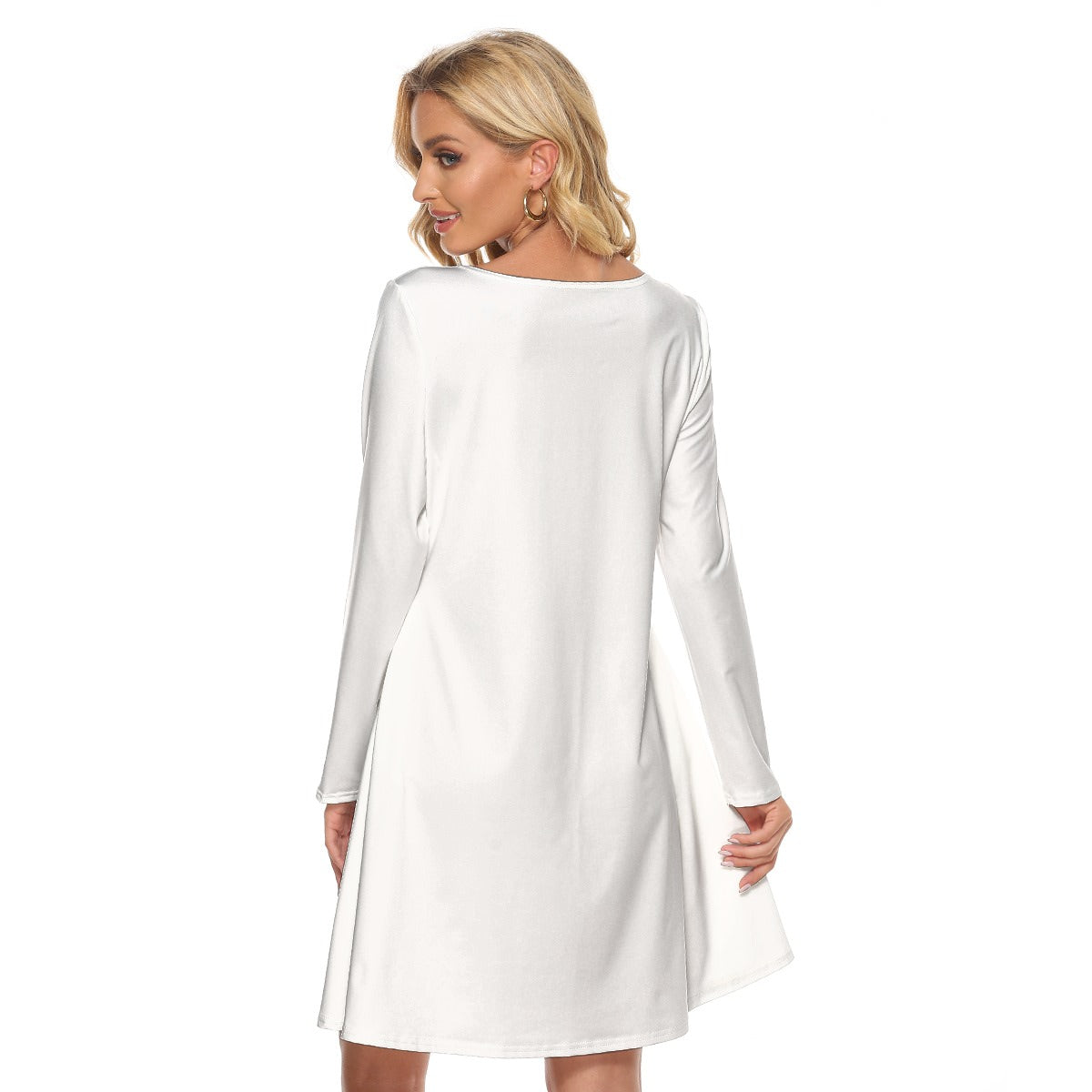 Pick Any Print from our Shop - Women's Long Sleeve A-Line Pocket Dress