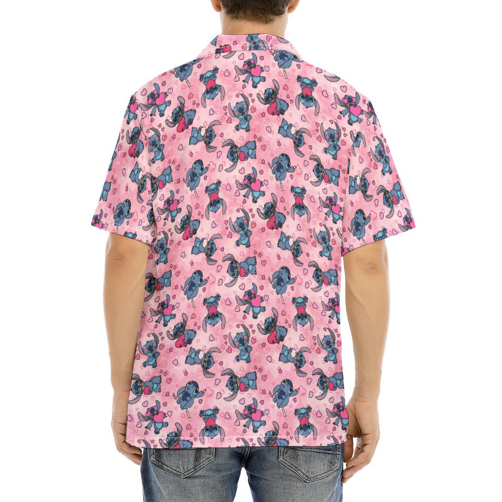 Valentine’s Mischief - Men's Hawaiian Button Up Shirt