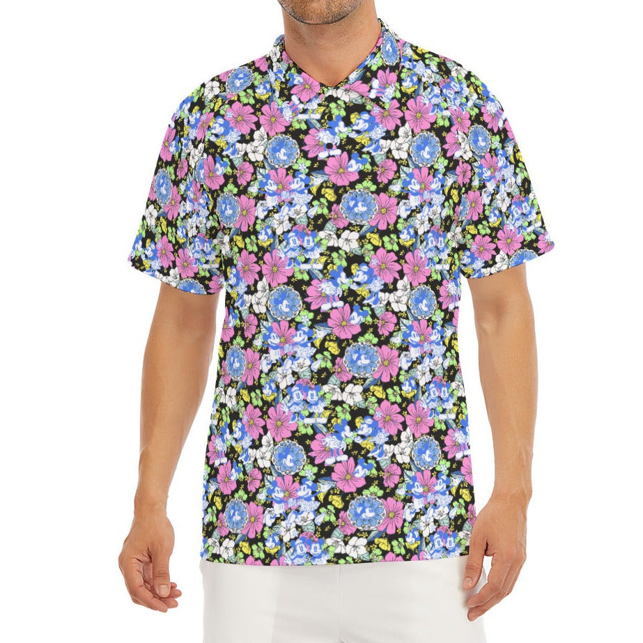 Garden Whimsy - Vintage Mouse Romance - Men's Polo Shirt