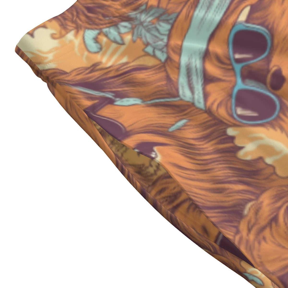 Retro Furry Friend Summer Vibes - Women's Pocket Midi Skirt