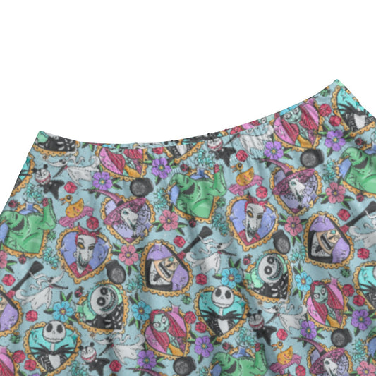 Tattoo Hearts Spooky Crew - Women's Pocket Midi Skirt