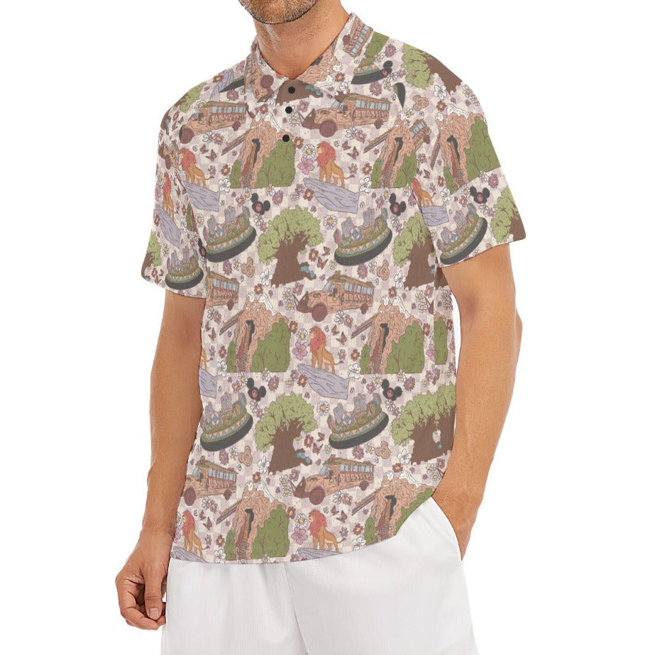 Hand Drawn AK - Men's Polo Shirt