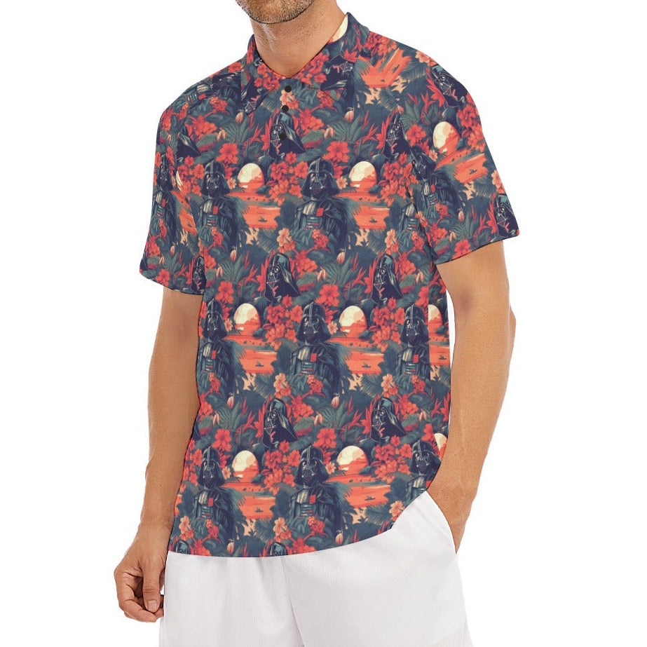 Tropical Dark Side Escape - Men's Polo Shirt